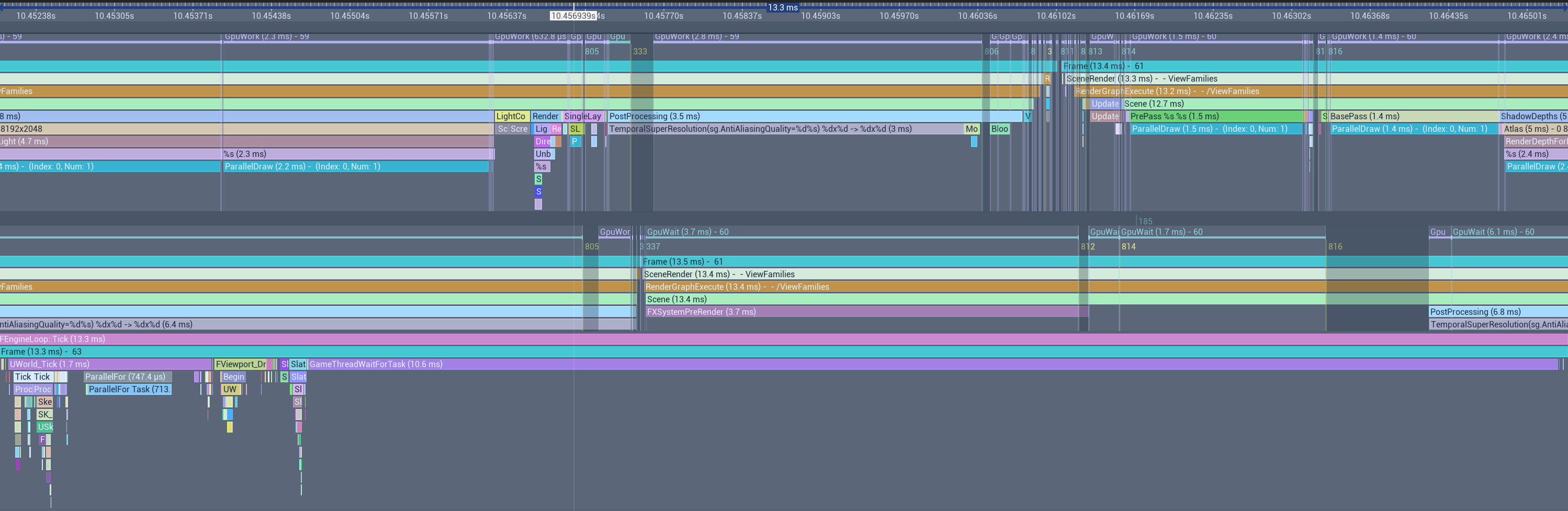 Double-buffer & accumulating desired movement profile