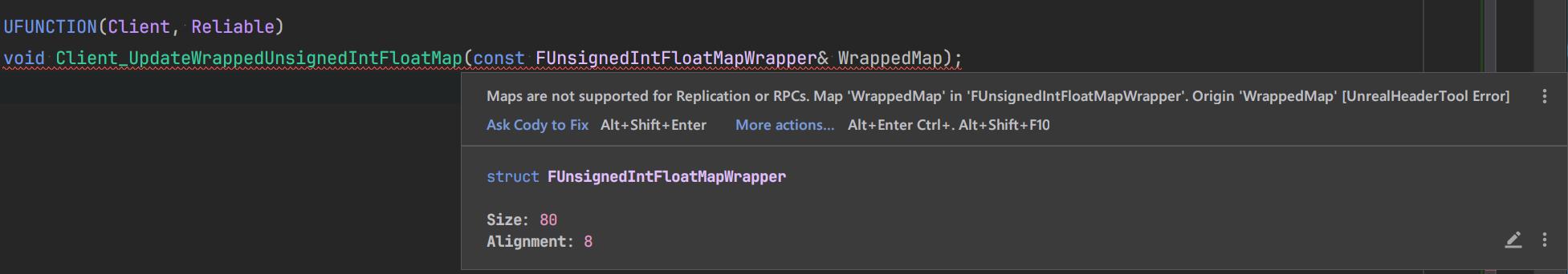 Unsupported TMap in Struct